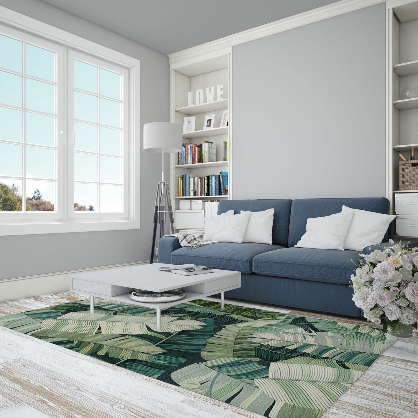 FLORAL PRINT CARPET