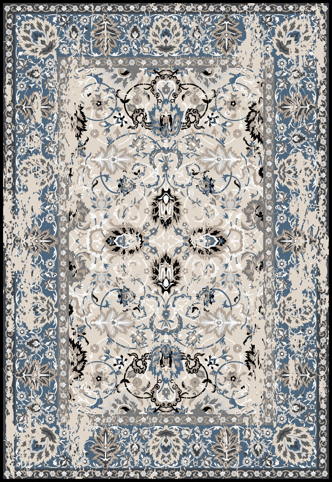 FLORAL PRINT CARPET